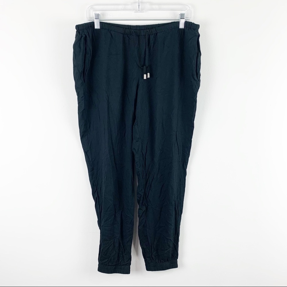 H&M Divided Black Stretchy Lounge Pants Size 12